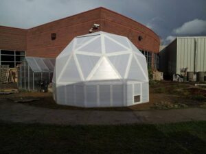 Geodesic Dome Greenhouse with Solexx Panels