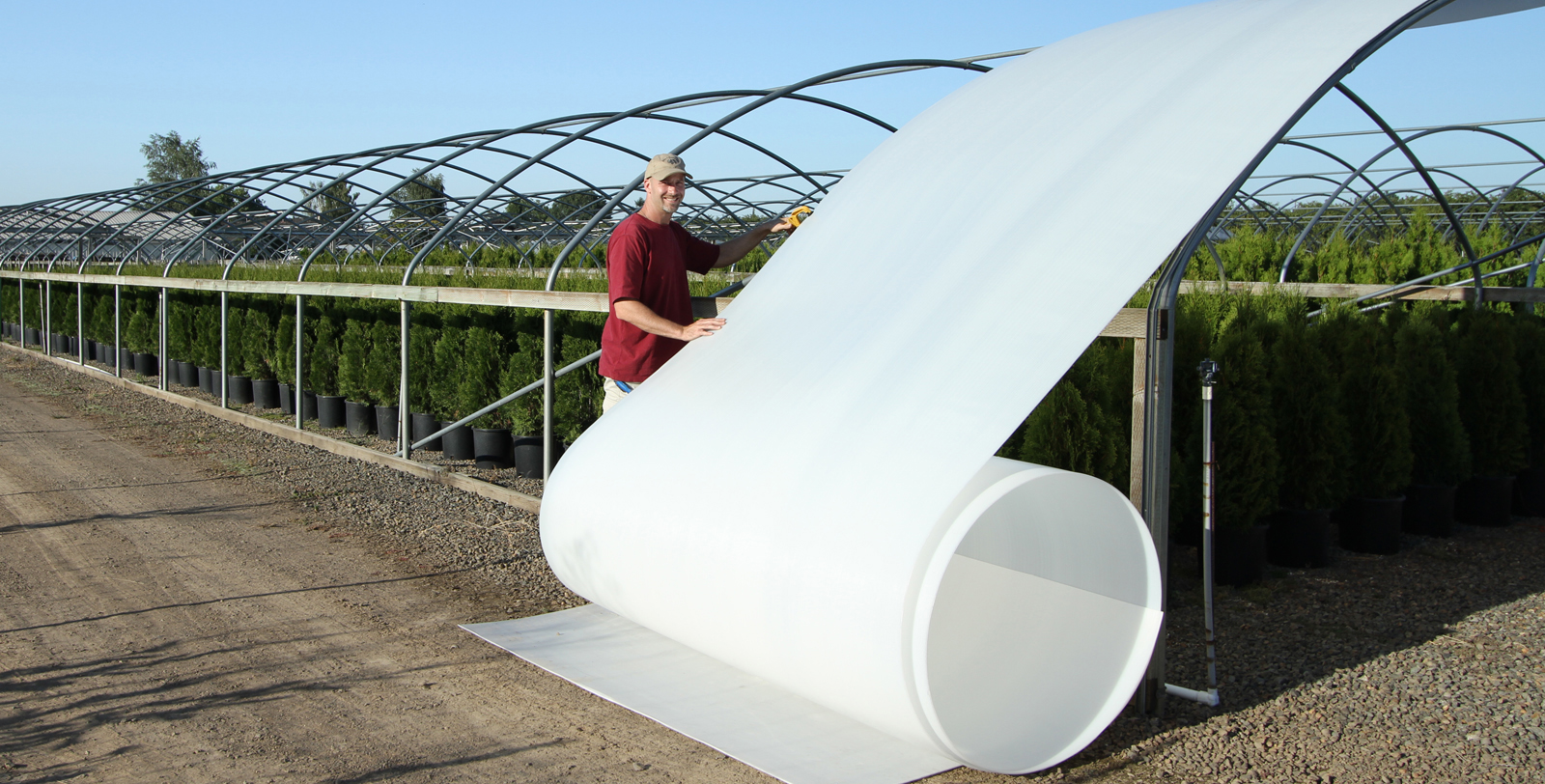 Solexx insulated greenhouse covering in continuous rolls 2